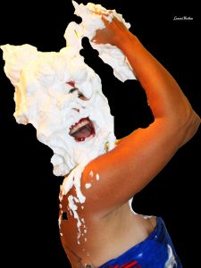 Woman In Shaving Cream